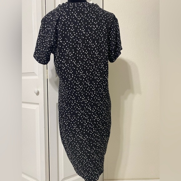 Cloth and Stone Anthropologie Black and White Polka Tunic dress size M - Picture 2 of 5
